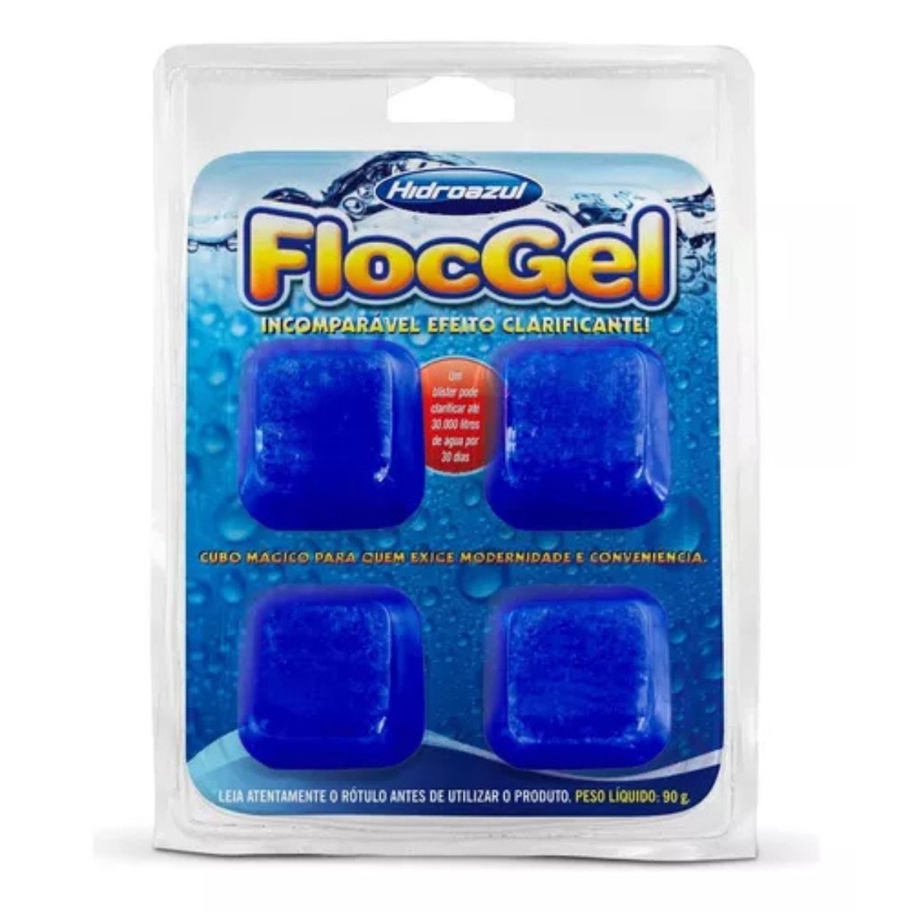 Kit Floc Gel Piscina Clarificante Hidroazul Pastilhas em Oferta na Shopee
