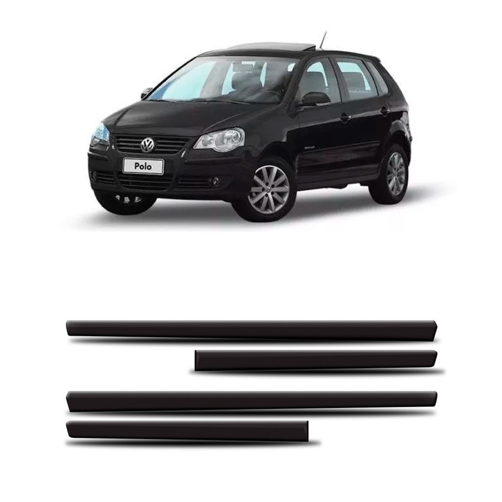 Friso Lateral Polo 2008 A 2014 4p - Kit 4 Peças