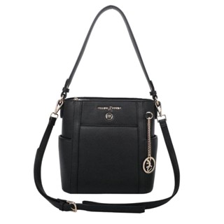 Bolsa Tiracolo Média Bolso Frontal Fellipe Krein SS23 Liso FK549 - Preto