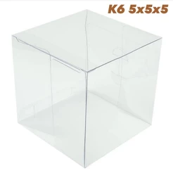 20~100 CAIXA CUBO 5X5X5 TRANSPARENTE ACETATO ASSK K6 (CHOCO)