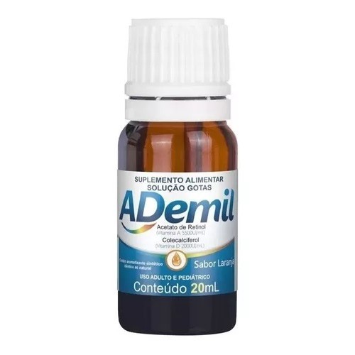 Vitamina Ademil 20ml Vitaminas A e D - Arte Nativa