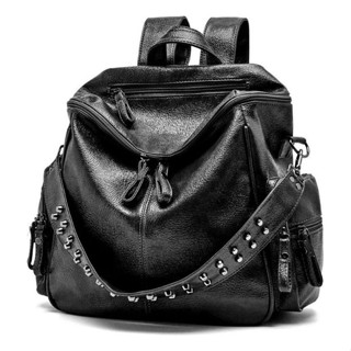 Mochila De Couro Feminina Elegante Viagem Resistente Promo