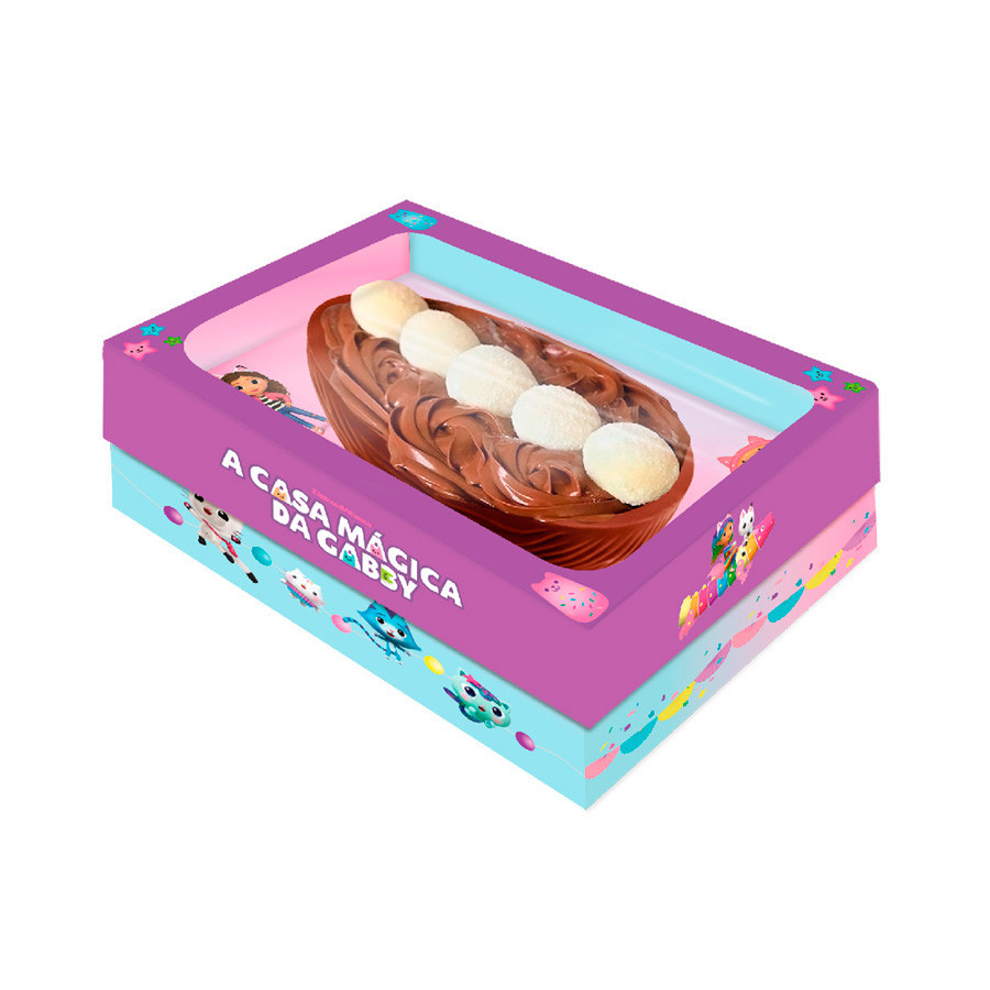 Caixa Ovo 3 em 1 com Visor P - A Casa Mágica da Gabby - 1 unidade - Festcolor - Rizzo em Oferta na Shopee