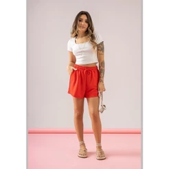 Blusa Básica em Malha Canelada Just Basic