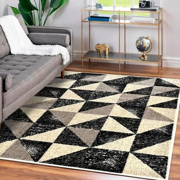 Tapete Belga 100% Viscose Veludo - Jolitex - Preto - 140x200cm