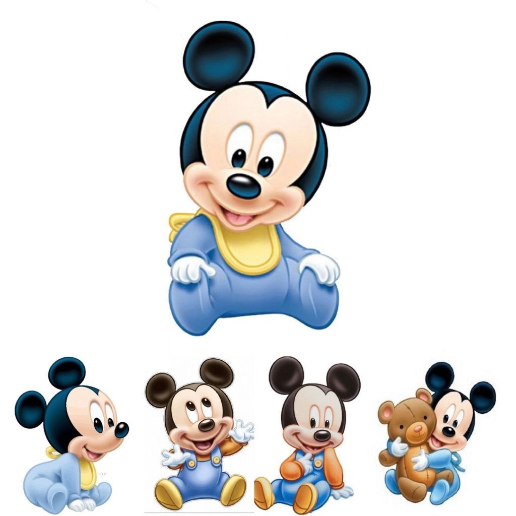 Display MDF de Mesa - Mickey Baby 5 pças