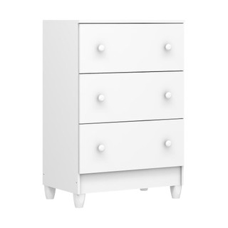 Cômoda Infantil 3 Gavetas Bianca Branco Brilho Carolina Baby em Oferta na Shopee