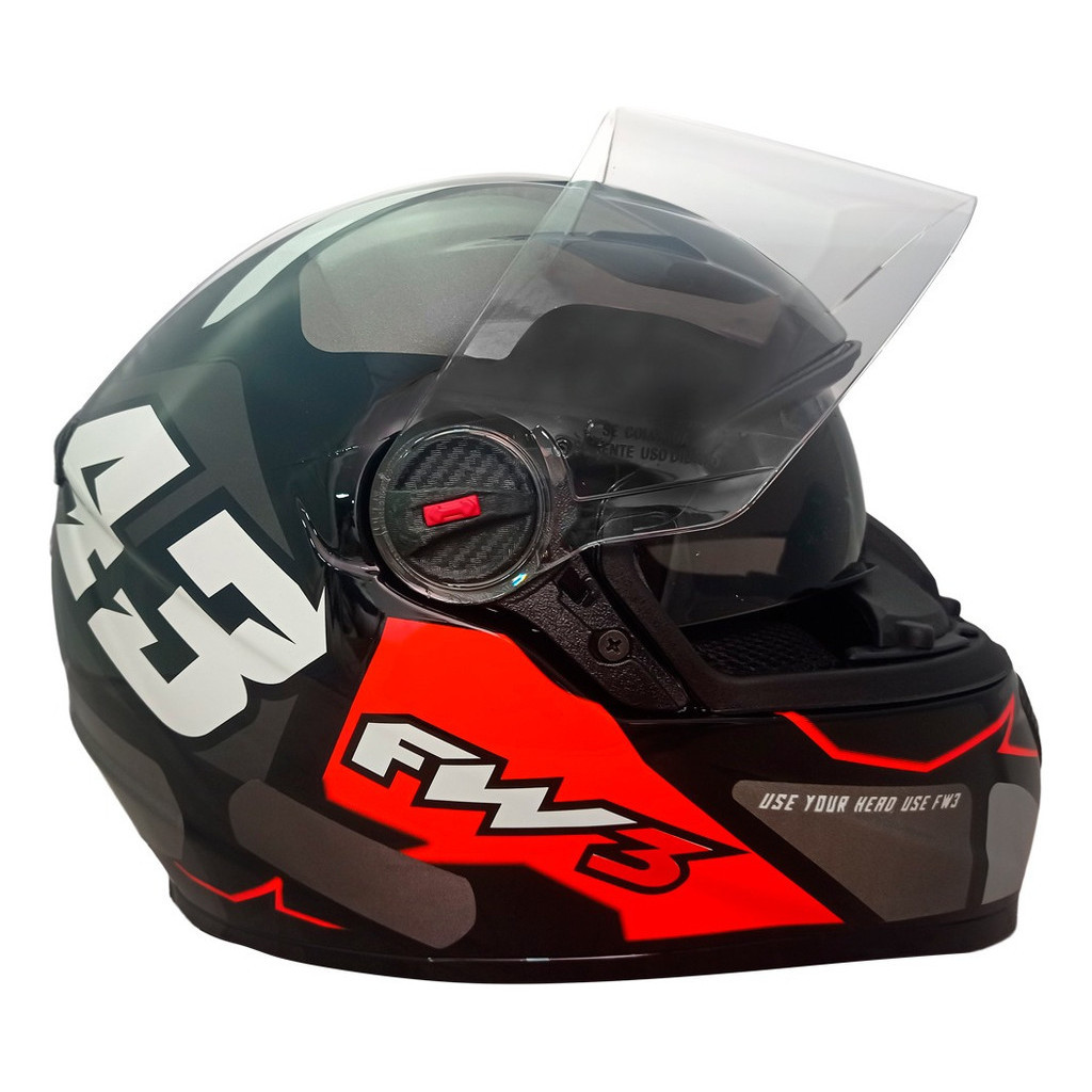 CAPACETE FW3 GTX 43 GRAFITE 56 em Oferta na Shopee