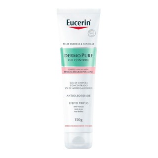 Eucerin DermoPure Oil Control Gel de Limpeza Concentrado Peles Oleosas e Acneicas 150g