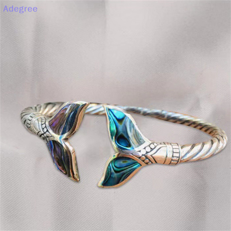 Adegree Pulseira De Rabo De Sereia Colorida Para Mulheres Homens Casal Retro Ajustável Aniversário Hip Hop Punk Jóias De Presente Novo