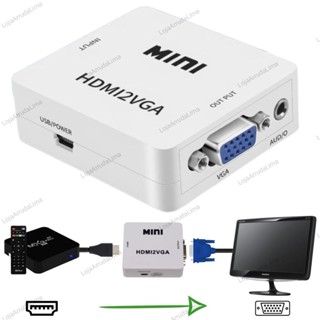 Adaptador Conversor Entrada Hdmi Para Saída Vga 1080p Vídeo Áudio em Oferta na Shopee
