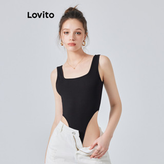 Lovito Casual Body Feminino Liso Básico L74ED356