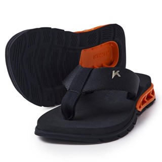 Chinelo Infantil Kenner Rakka Kids - Preto e Laranja em Oferta na Shopee