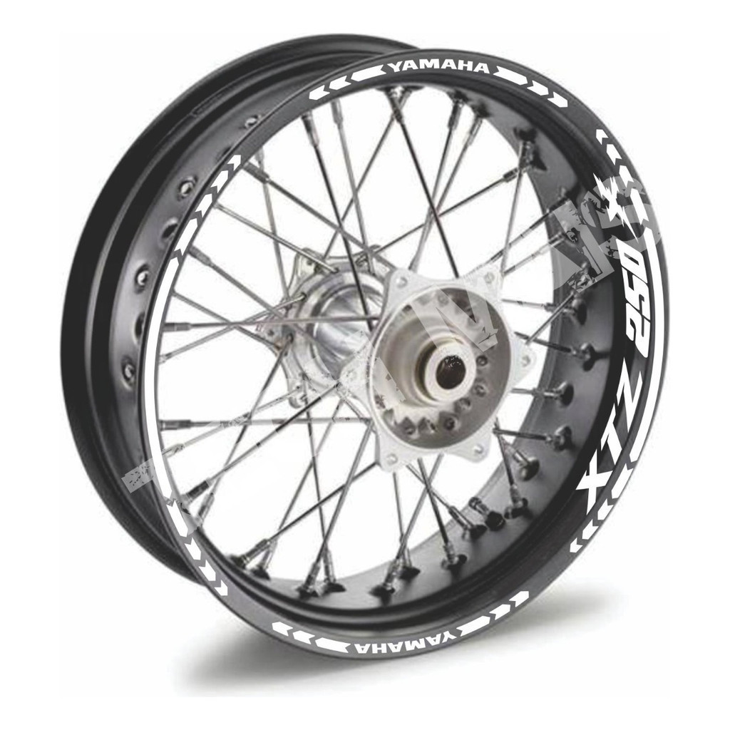 Kit Refletivo de Adesivos para Rodas e Frisos para Moto Yamaha Xtz 250 X XTZ 250X XTZ250X