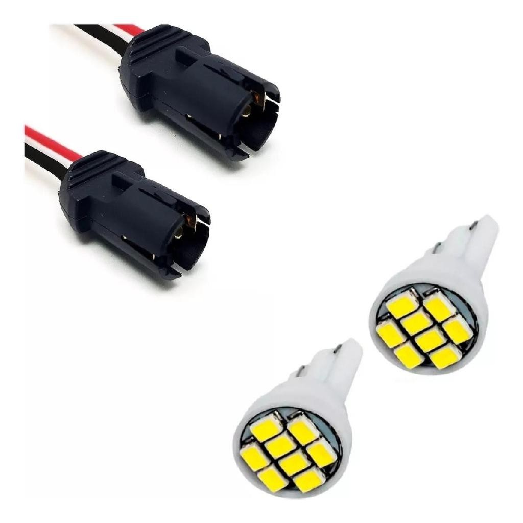 Par Soquete T10 Universal + Pingo De Led Automotivo