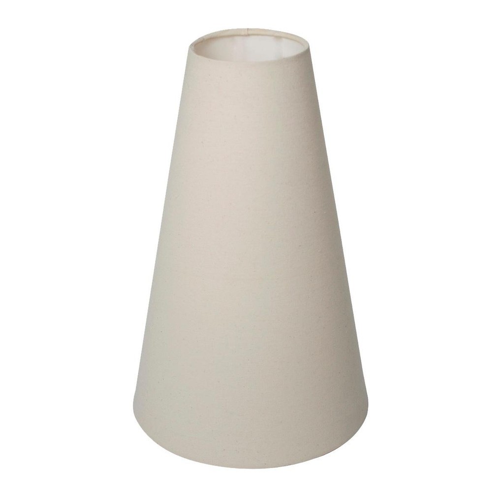 Cúpula Abajur luminaria 39x29x13cm Tecido Algodão Soquete Nacional E27 Ref 09A Cor Branca Bege Preta