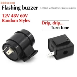 [dddxceeg] Flasher Relé Sinal De Volta 12V 48V 60V 2Pins Buzzer Beep Pisca Indicador Piscas Sinais De Luz