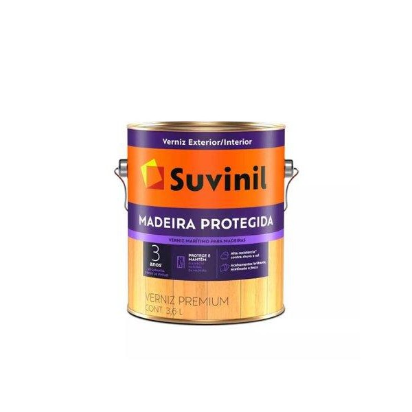 Verniz Marítimo Acetinado Gl 3,6L Madeira Protegida Suvinil