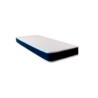 Colchão Solteiro Guldi Duplo Plus D28 (16x88x188) Branco e Azul em Oferta na Shopee