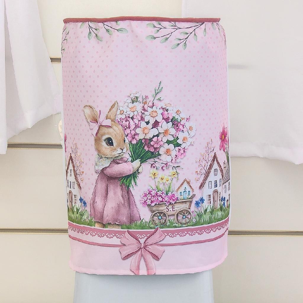 Capa P/ Galão 20 Litros  Linda Estampa de Páscoa Coelhinha Rosé em Oferta na Shopee