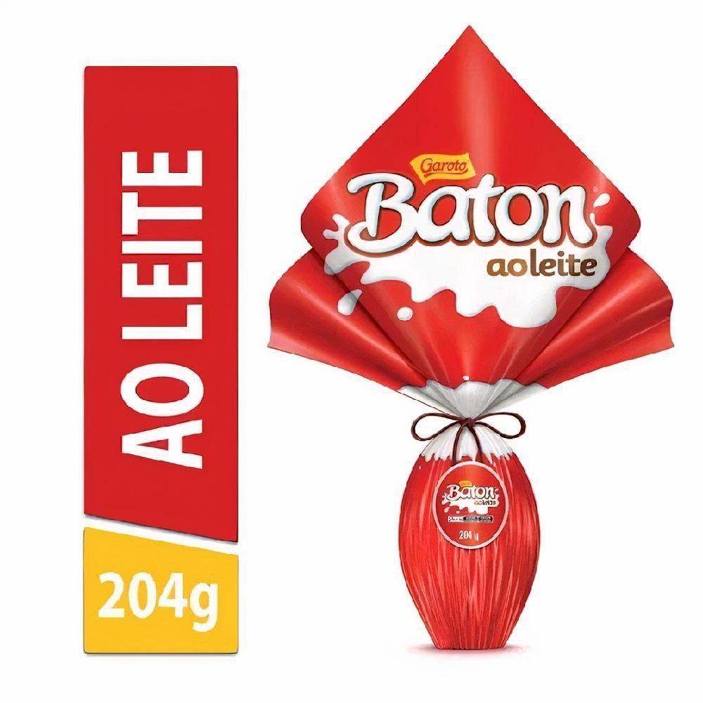 Ovo De Páscoa Baton Ao Leite Nestlé 204g em Oferta na Shopee