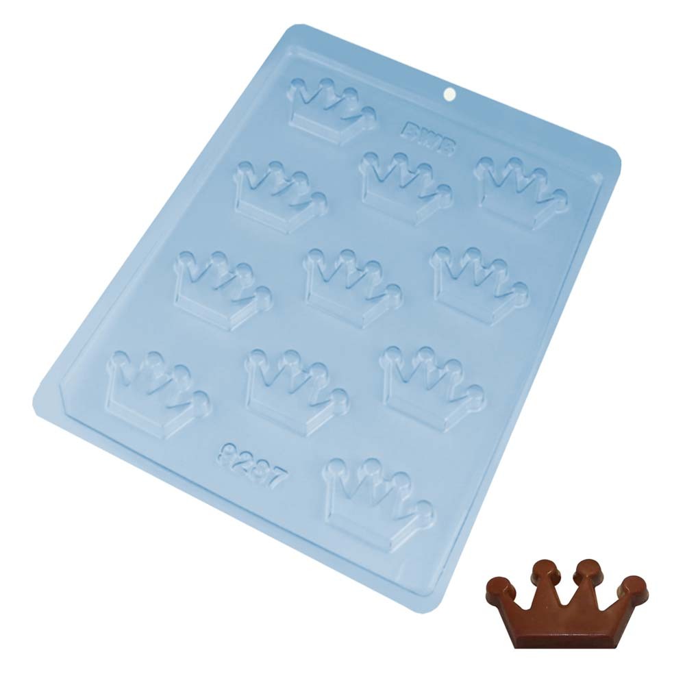 5Un Forma de Acetato Coroa de Chocolate Confeitaria 11Cav