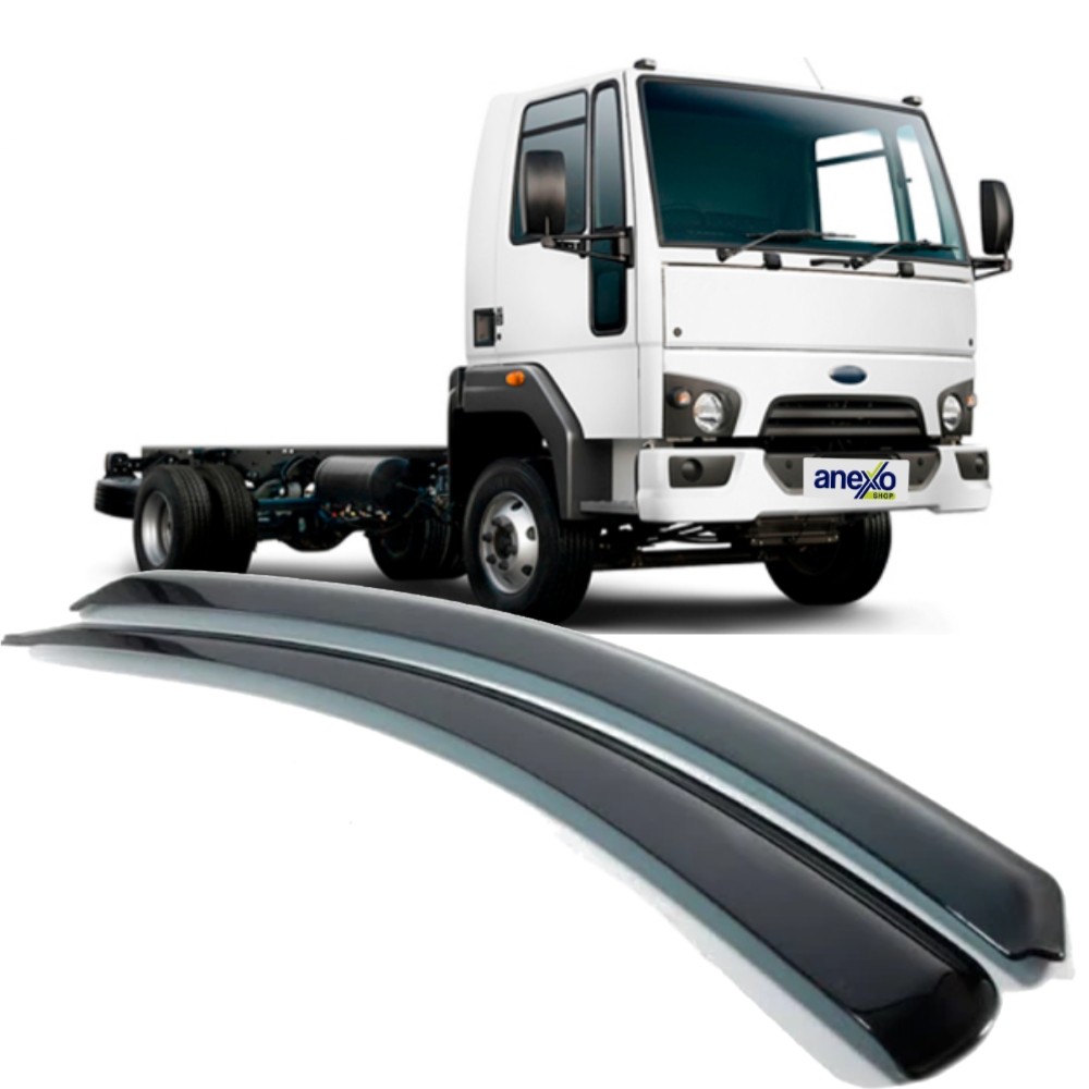 Calha de Chuva Ford Cargo 1985 a 2010 Ecoflex 90.016A Defletor Janela Kit