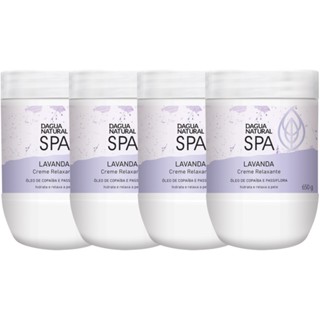 4UN Creme Massagem Relaxante SPA Lavanda 650G DAgua Natural em Oferta na Shopee