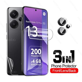 3in1 Front Back Soft Hydrogel Film + lens film For Xiaomi Redmi Note 13 Pro Plus Note13 Pro+ 13Pro 4G 5G