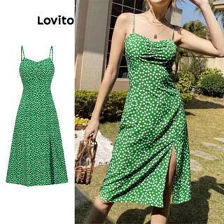 Lovito Vestido Básico Floral Boho Ditsy Para Mulheres L77ED332