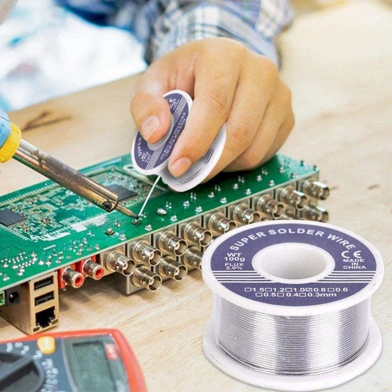 Fio De Ferro Com Fluxo De Soldagem De Baixa Temperatura-Solda De Estanho Fina Para Reparo Elétrico