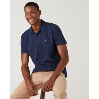 Camisa Polo Básica Masculina Bordado Frontal Em Piquet Stretch em Oferta na Shopee