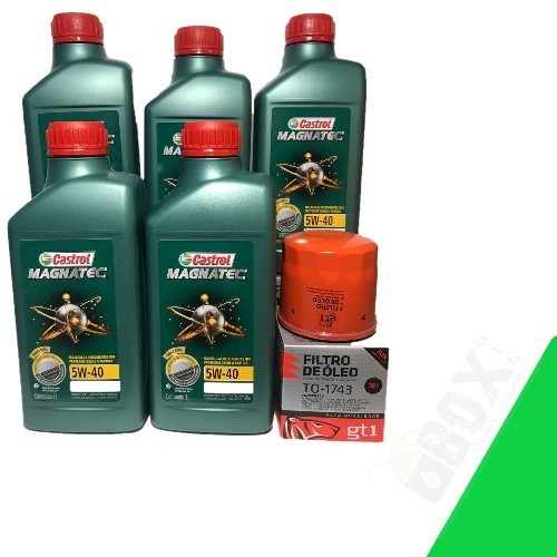 KIT TROCA DE ÓLEO 5W40 CASTROL (FLUENCE 2012>2014 1.6 )