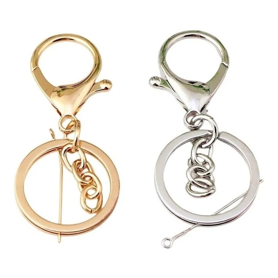 Fecho Mosquetão Lagosta  Argola Italiana Chaveiro 20pçs J+y