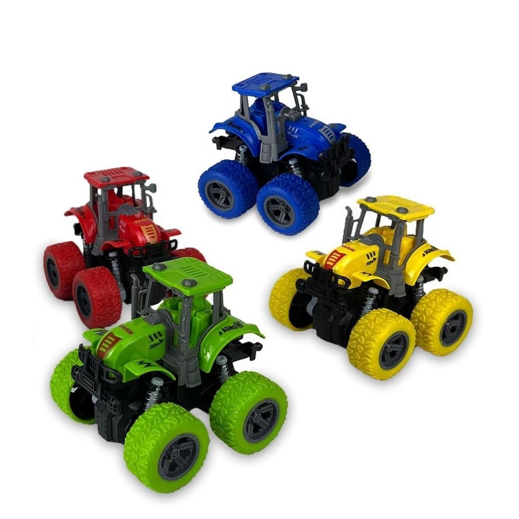 Trator Tracao 4x4 C/ Motor A Friccao 360º Carro Carrinho - Faz Manobras Super Iradas - Bee Toys em Oferta na Shopee
