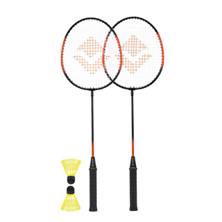 Kit Badminton Completo 2 Raquetes 2 Petecas Vollo