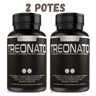 Kit 02 potes Magnésio de Treonato treonina 120 comp. em Oferta na Shopee