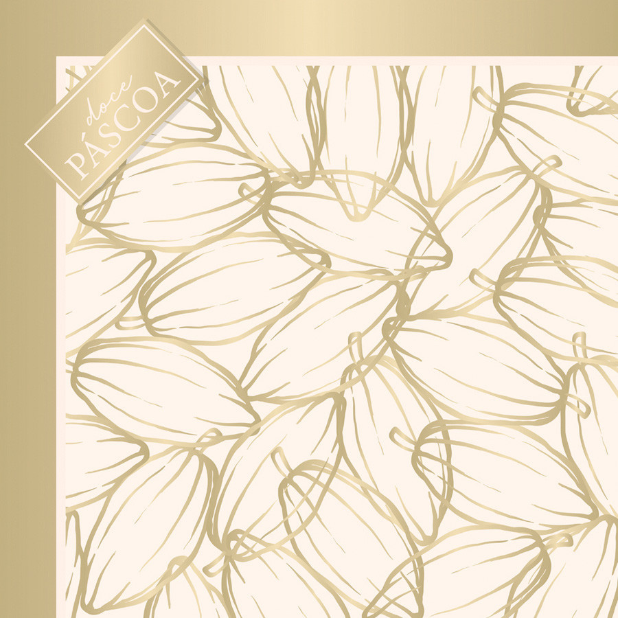 Saco Express 39x39cm para Ovos de 350g a 500g - Styllo Chocolux Marfim - 5 unidades - Cromus - Rizzo Distribuidora em Oferta na Shopee