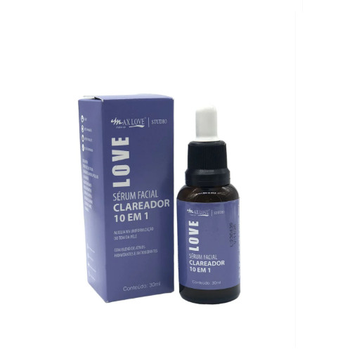 Kit c/6 Un - Sérum Facial Vegano Clareador 10 em 1 - Max Love