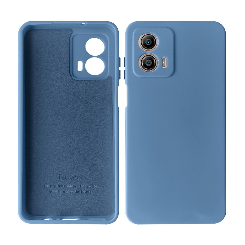 Capinha Compatível Moto G53 Silicone Proteção de Câmera Lisa em Oferta na Shopee