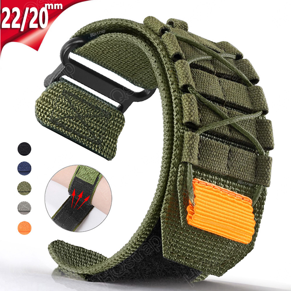 2023nova Pulseira De Nylon 20mm 22mm Substituição Universal Reposição Relógio Esportivo Para Homens Feminina Acessórios De Cinto Colorido em Oferta na Shopee