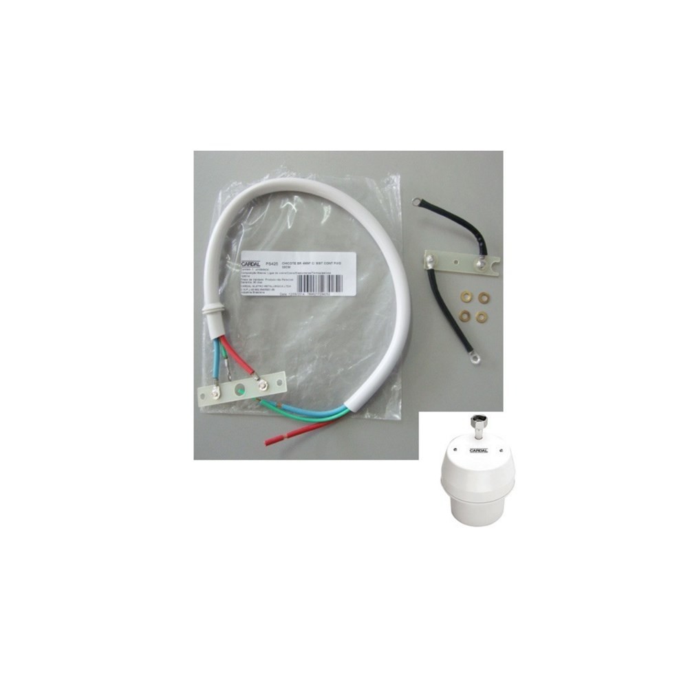 Chicote 50cm Com Contatos Para Individuais Moderno Cardal Branco - PS425KIT100