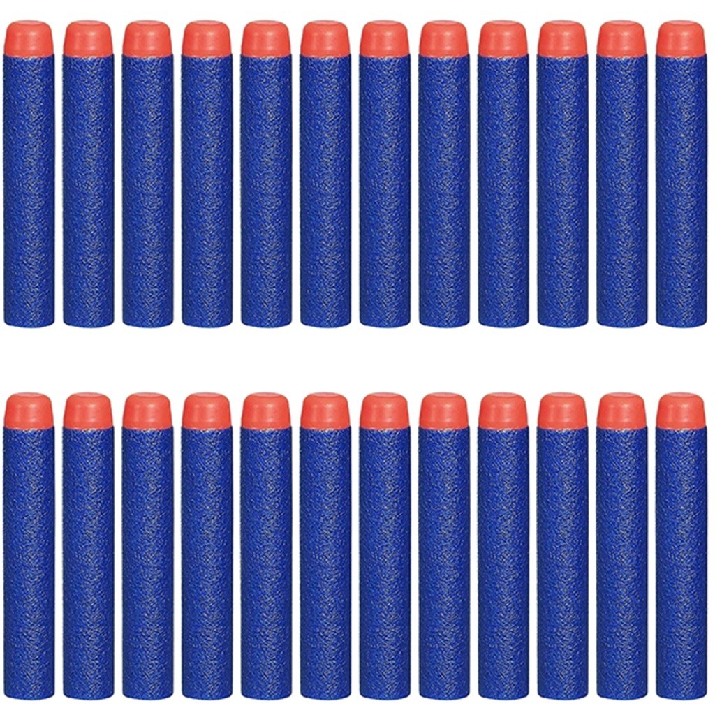 24 Refil Dardos Espuma Municao Arma Lancador Shot Nerf
