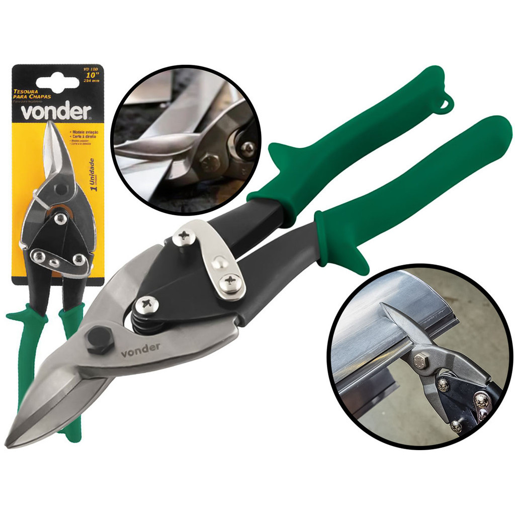 Tesoura Para Chapa Tipo Aviação Direita Em Aço Carbono Polido Para Funilaria Serralheria Indústria em Oferta na Shopee