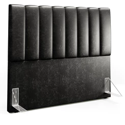 Cabeceira Cama Box Casal 140 cm Dália W01 Couríssimo Preto - Lyam Decor