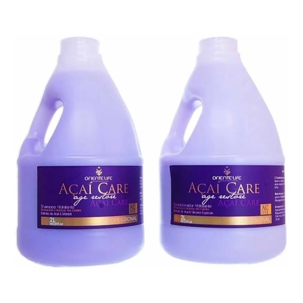 Shampoo E Condicionador Açaí 2 Litros Oriente Life Original