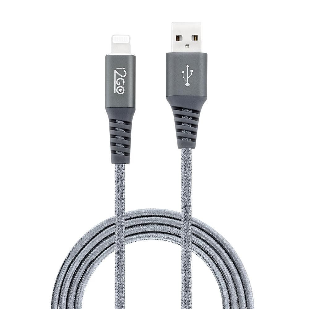 Cabo USB para Lightning i2GO Rápido Resistente 2 metros iPhone 5 até iPhone 14 com Certificado MFI · foto 2