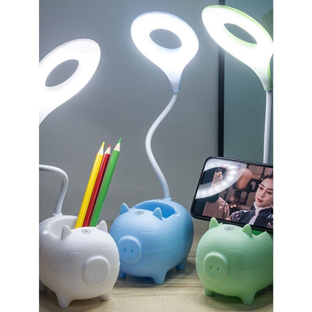 Luminaria De Mesa Abajur Usb Flexivel Recarregavel Sem Fio Led Leve Dobrável