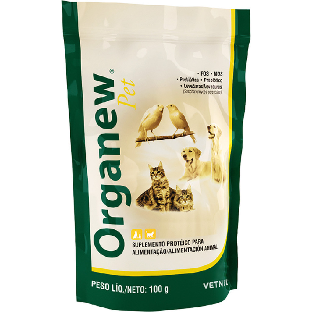 Organew Pet Forte Probiótico + Prebiótico Vetnil Suplemento Vitamínico - 100 g em Oferta na Shopee