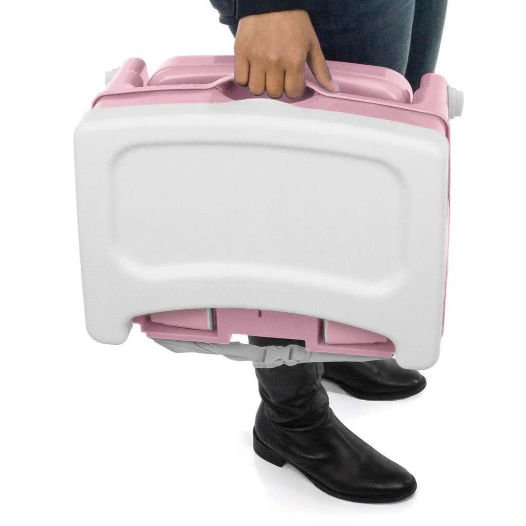 Cadeira Portátil De Alimentação Voyage Cake Infantil Rosa Até 23kg
